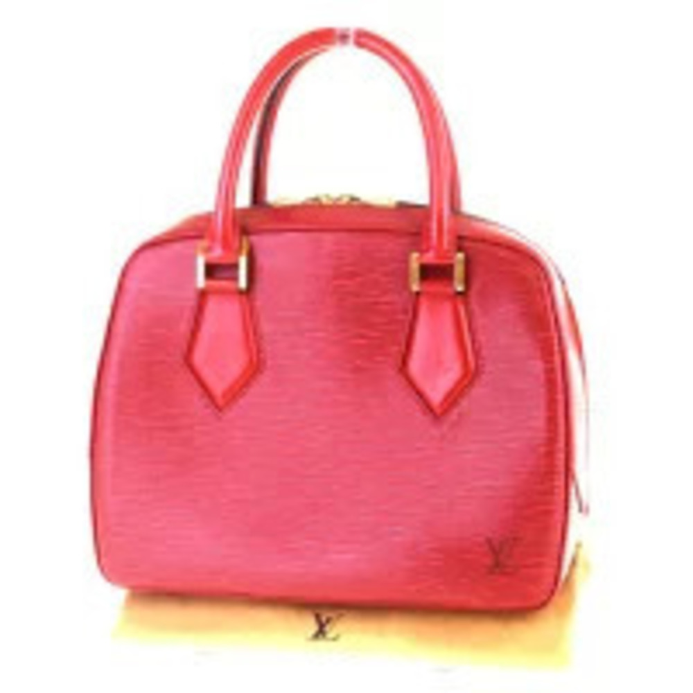 Louis Vuitton Sablon Handbag Epi Leather Castilian Red
